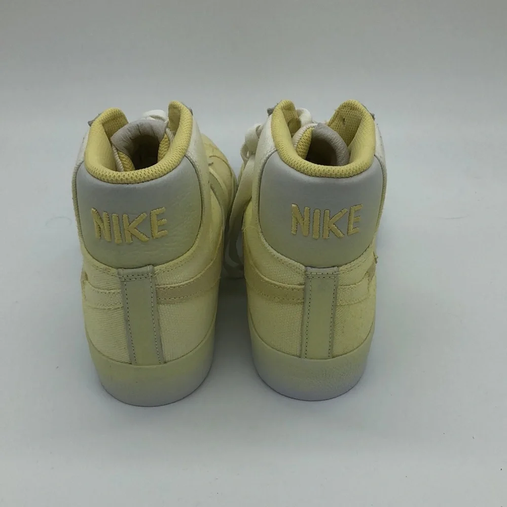 MEN'S NIKE SB ZOOM BLAZER MID PREMIUM DR9087-700 LEMON WASH / WHITE - Picture 4 of 5